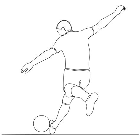 football line art|line drawing of footballer.